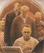 Grant Wood Return from Bohemia oil painting on canvas